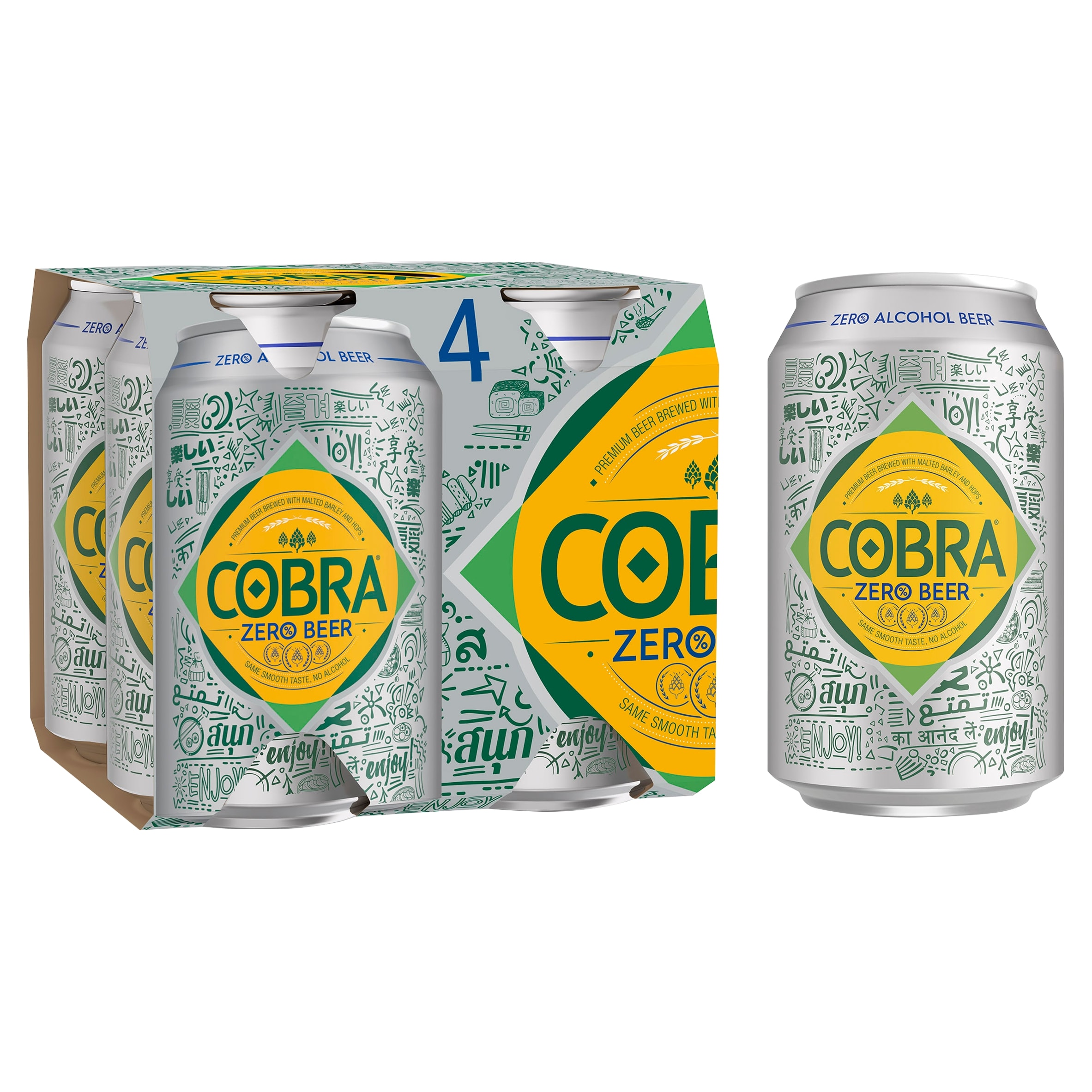 COBRA Zero Alcohol Beer 4x330ML