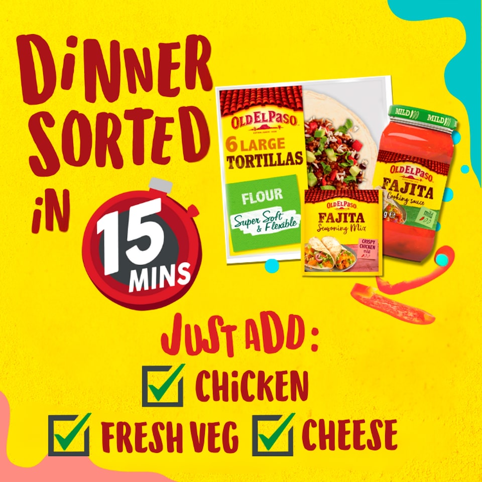 image 1 of Old El Paso Crispy Chicken Fajita Seasoning Spice Mix 85G