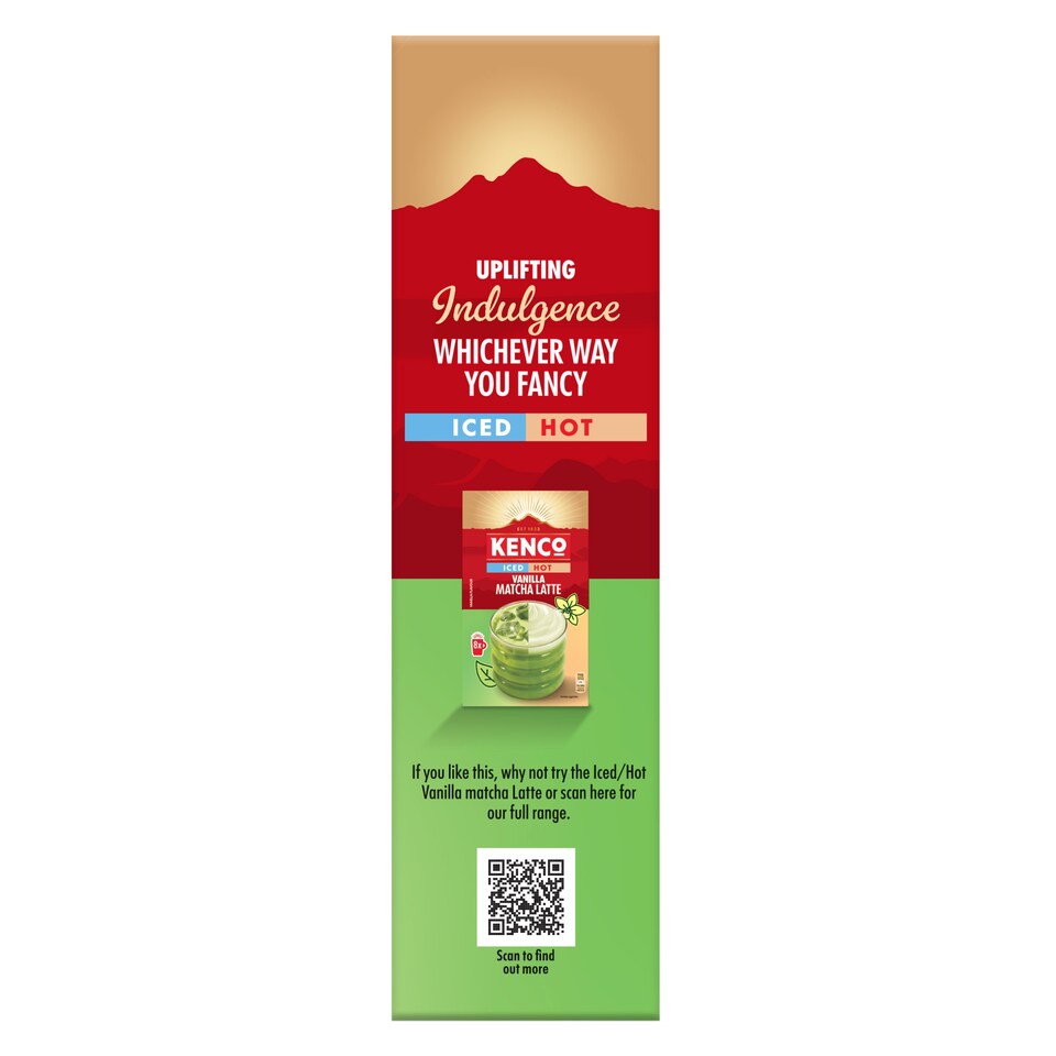 image 1 of Kenco Iced or Hot Strawberry Macha Latte 8 pack 145.6G