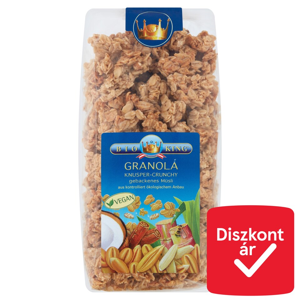 image 1 of Bio King Organic Roasted Crunchy Muesli 375 g