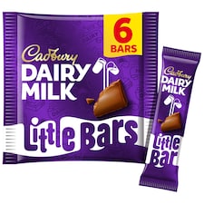 Cadbury Dairy Milk Little Bars Chocolate Bars 6 Pack 108g