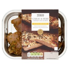 Tesco Garlic & Herb Chicken Escalop 160G