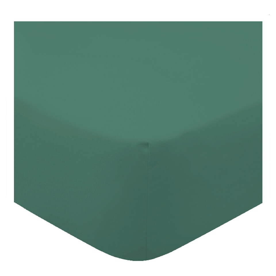 F&F Home Bedding Brushed Fitted Sheet Green Kingsize