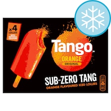 Tango Orange Sub Zero Tangerine Ice Lollies 4X70ml