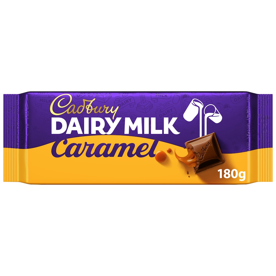 image 1 of Cadbury Dairy Milk Caramel Chocolate Bar 180g
