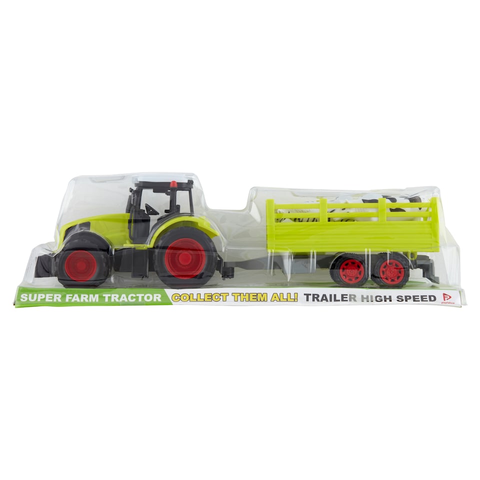 image 1 of Playfellow Super Farm Tractor with Trailer