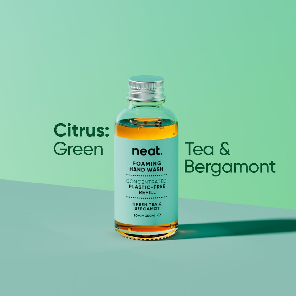 image 1 of Neat Foaming Hand Wash Concentrated Refill - Green Tea & Bergamot 30ml