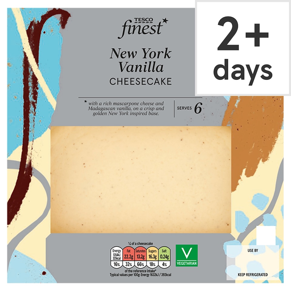 Tesco Finest New York Vanilla Cheesecake 500g
