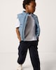 image 1 of F&F Boys Cotton Blend Cargo Joggers in Navy