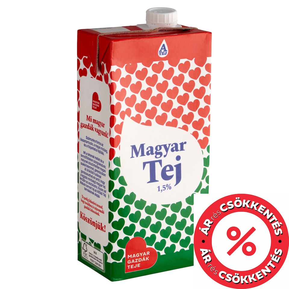 Magyar Tej UHT Low-Fat Milk 1,5% 1 l
