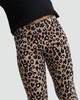 image 2 of F&F Girls Leopard Print Fleece Lined Leggings in Multi