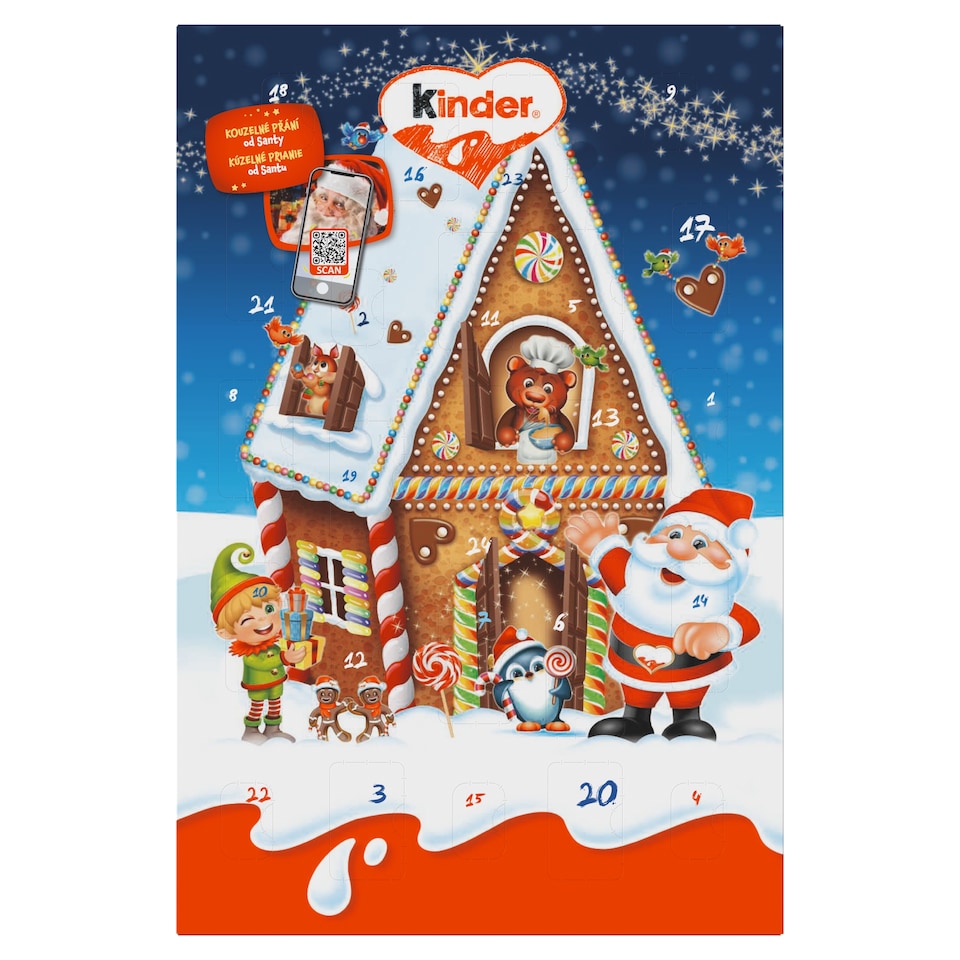 Obrázek 1 pro produkt Kinder Adventní kalendář 24 ks 151g