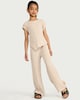image 2 of F&F Girls 2-Piece Textured Set in Neutral