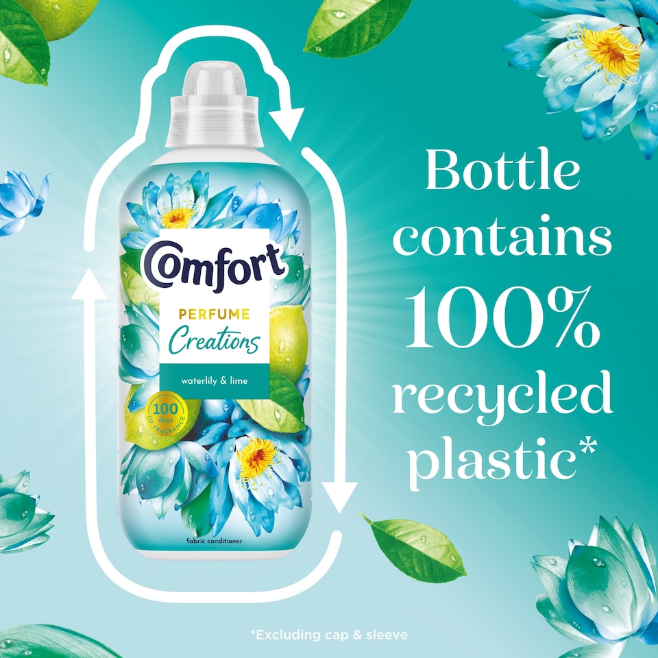 image 1 of Comfort Creations Fabric Conditioner Waterlily And Lime 30W 900Ml