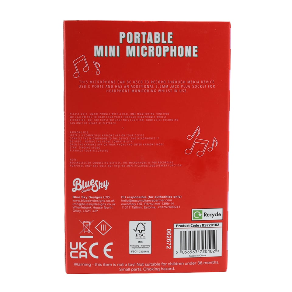 image 1 of Blue Sky Mini Portable Microphone with USB-C