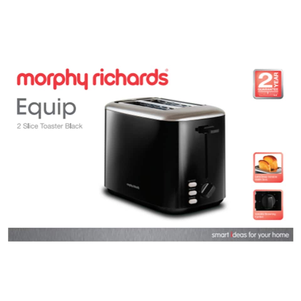 Morphy Richards Equip 2 Slice Toaster Black