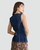 image 3 of F&F Pure Cotton Button Through Denim Waistcoat in Multi