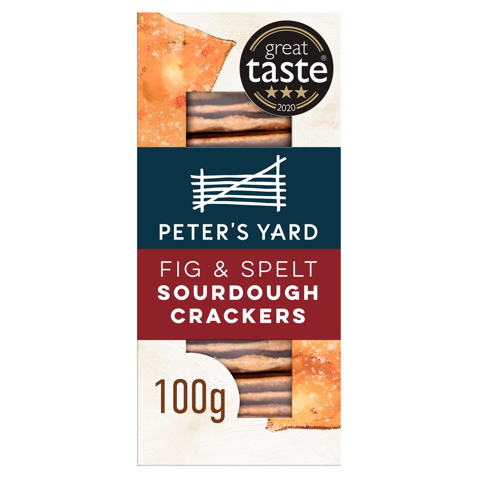 image 1 of Peter's Yard Fig & Spelt Sourdough crackers 100g