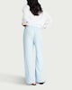 image 3 of F&F Linen Rich Wide Leg Trousers in Blue