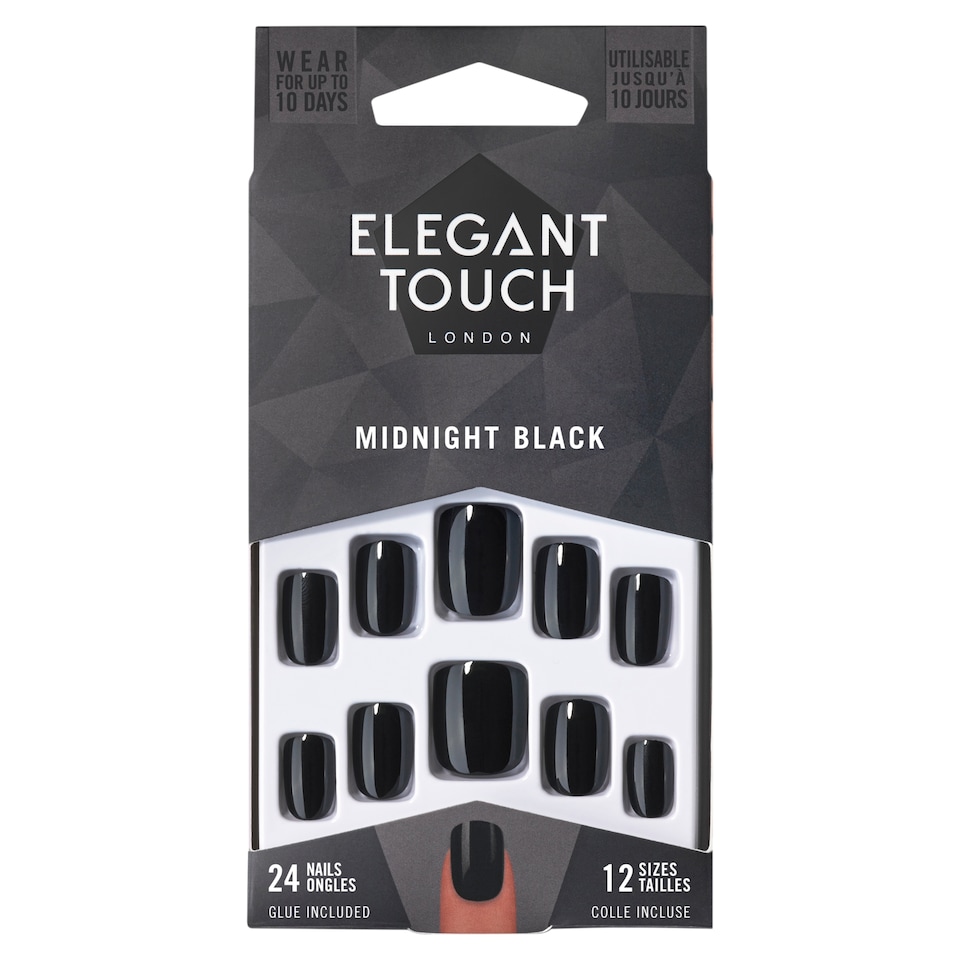 Elegant Touch Core Nails Midnight Black