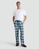 image 2 of F&F Pure Cotton Flannel Check Print Pyjama Bottoms in Multi