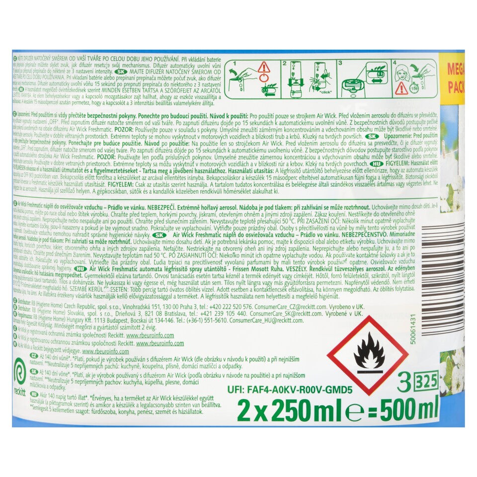 obrázok 1 z Air Wick Freshmatic Náplň do osviežovača vzduchu prádlo vo vánku 2 x 250 ml (500 ml)