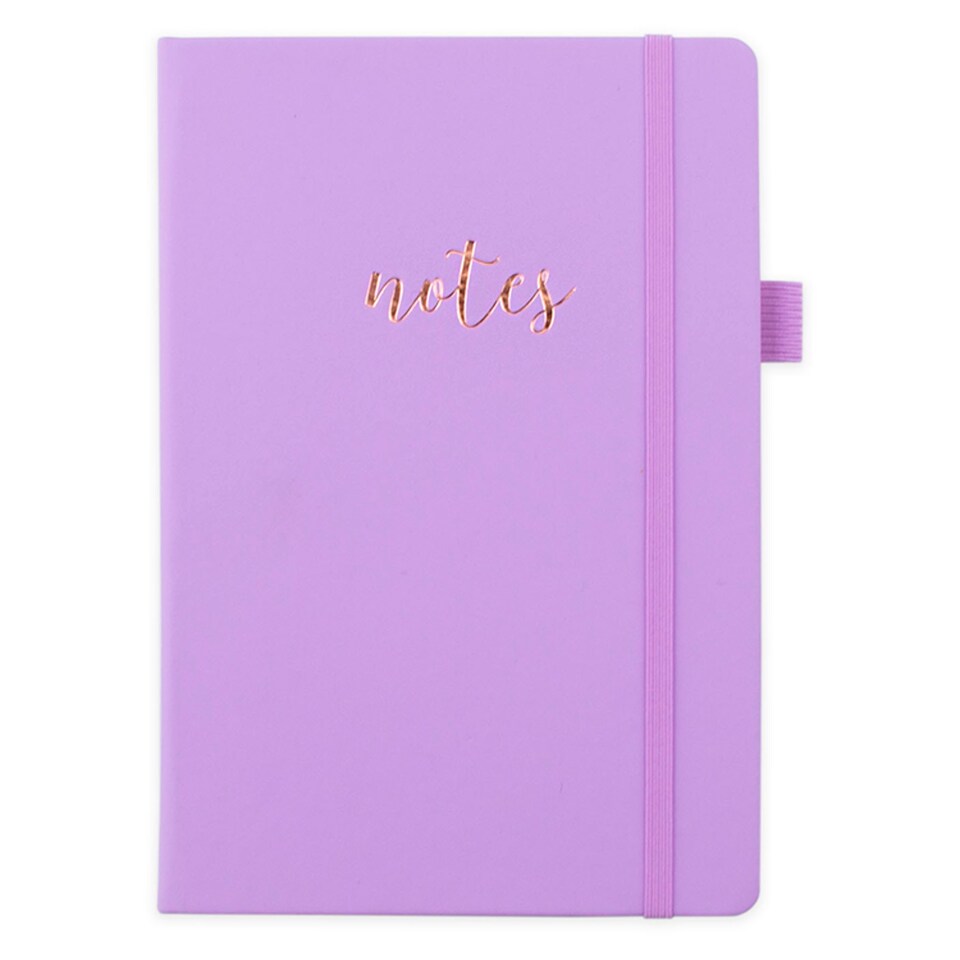 Tesco Purple Soft Touch Notebook