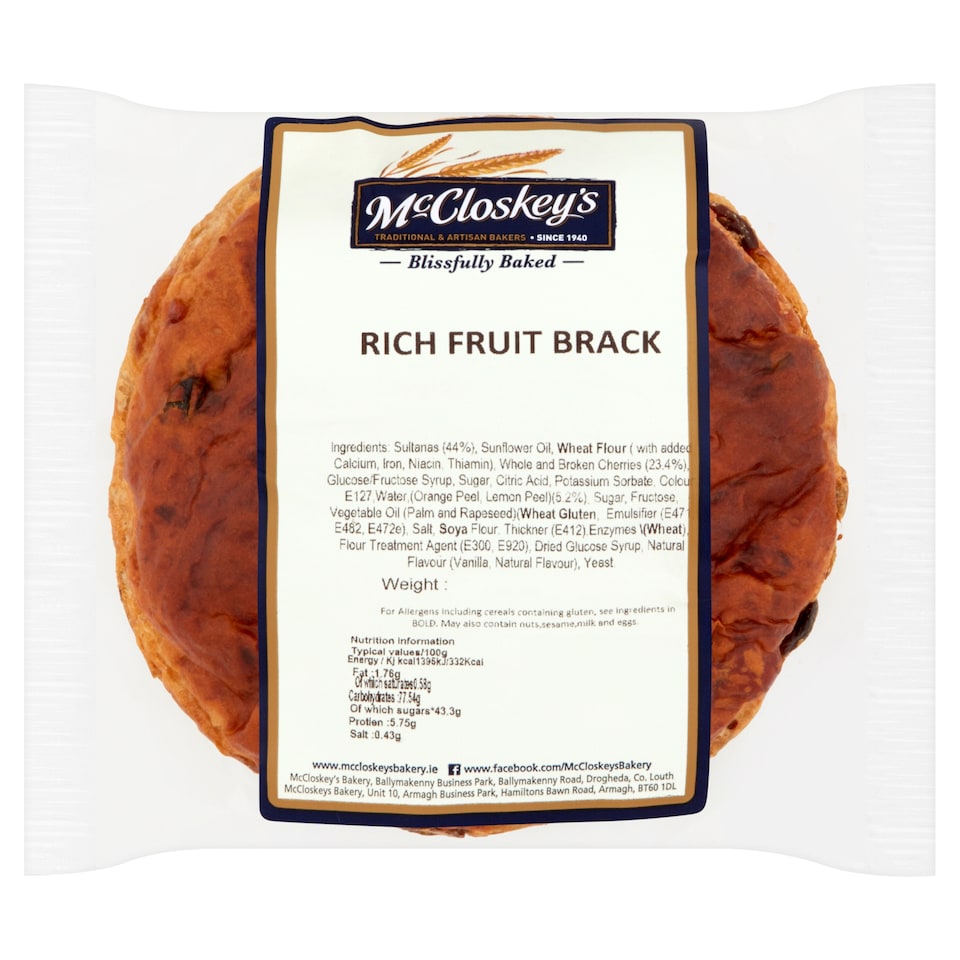 Mccloskeys Rich Fruit Brack 550G