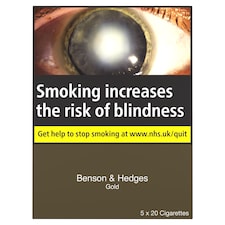 Benson & Hedges Gold Cigarettes 5 x 20 Pack