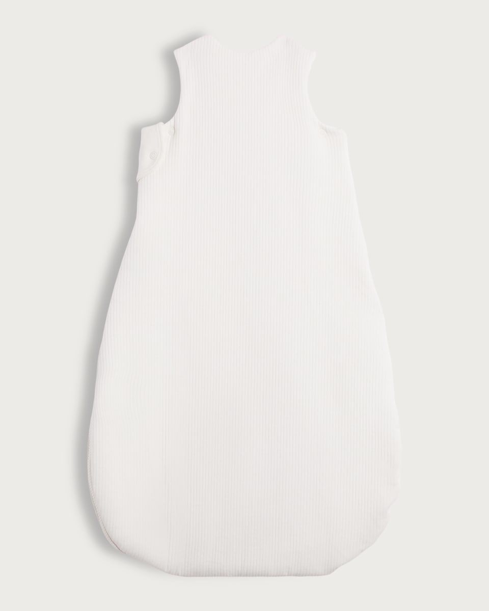 image 1 of F&F Baby Cotton Rich Sleepy Little One 2.5 Tog Sleeping Bag in White