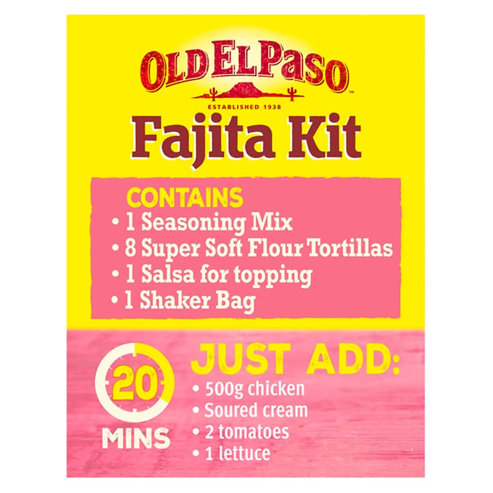 image 1 of Old El Paso Crispy Chicken Fajita Kit 555G