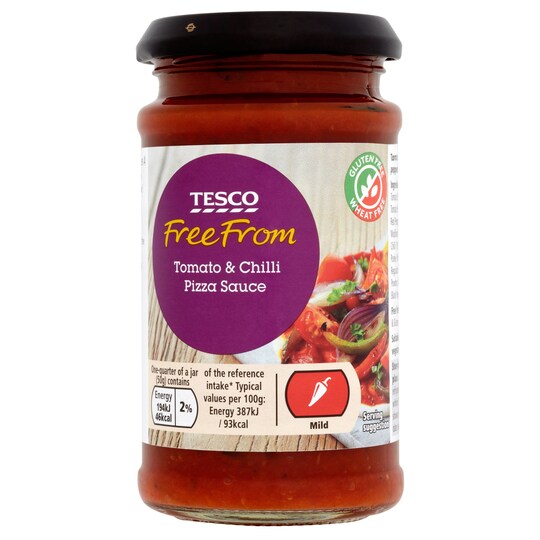 Tesco Free From Tomato And Chilli Pizza Sauce 200G Tesco Groceries