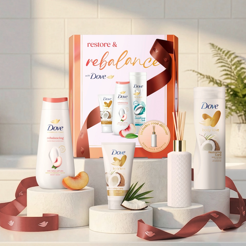 image 1 of Dove Restore & Rebalance with Reed Diffuser Gift Set