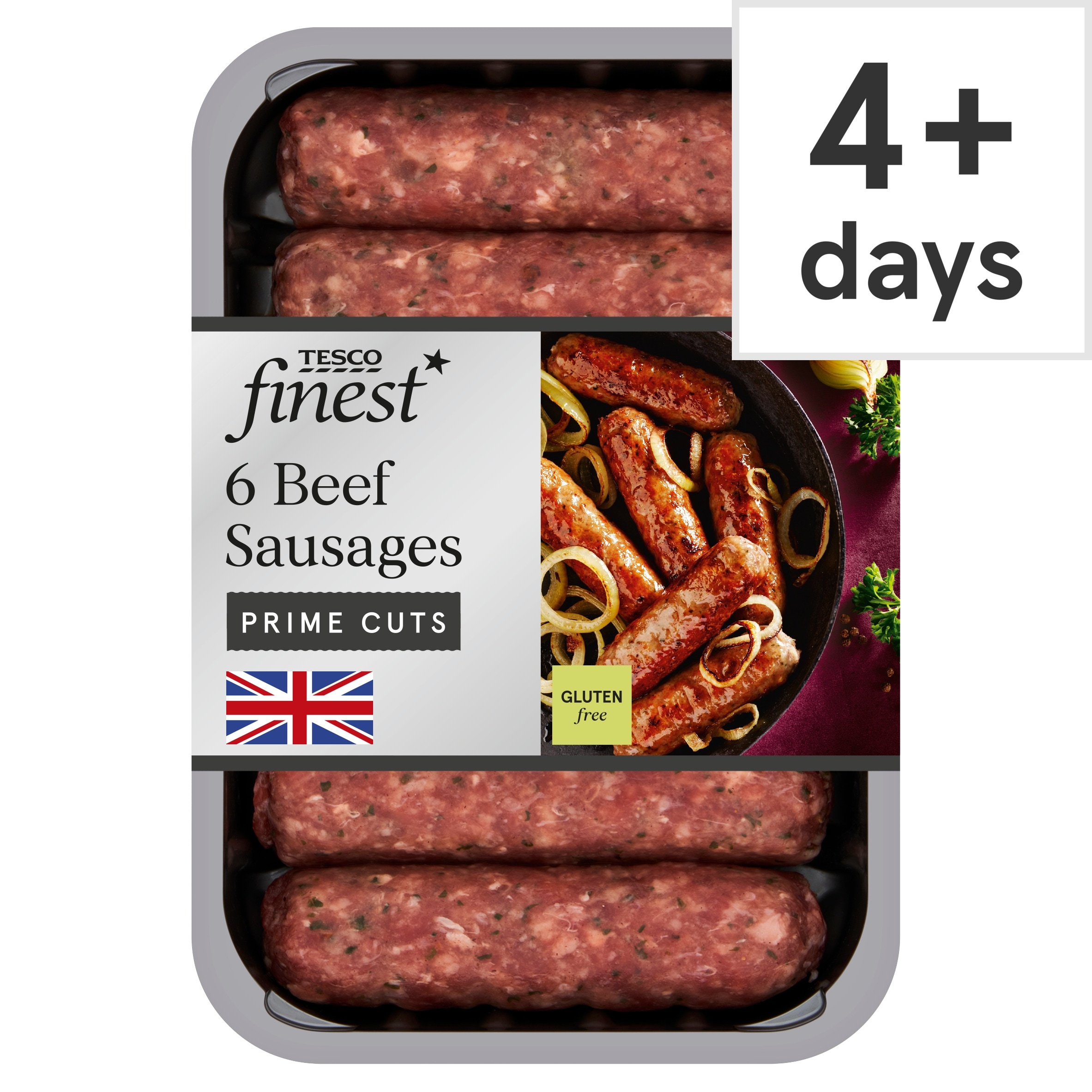 Tesco Finest 6 British Beef Sausages 340g