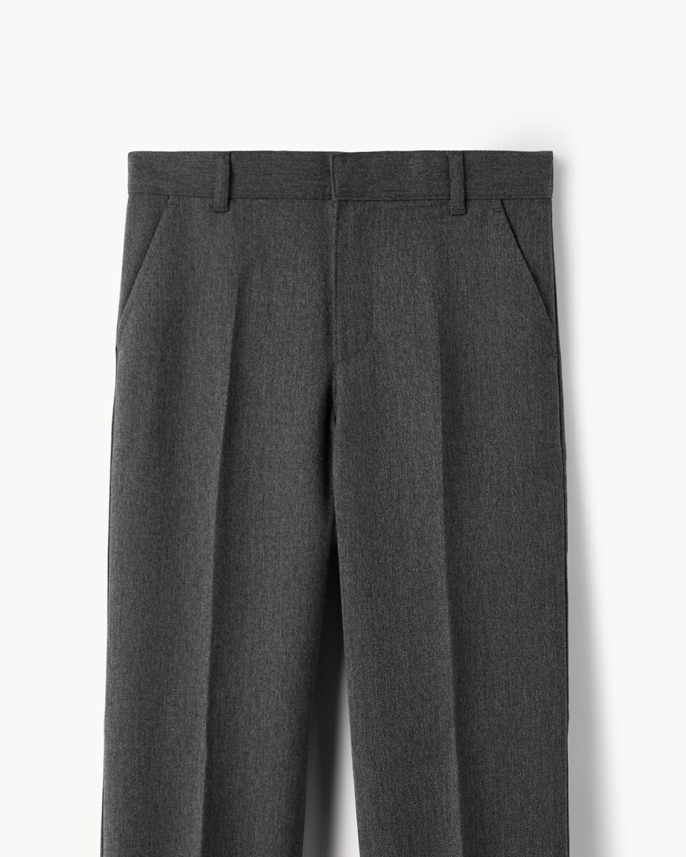 image 1 of F&F School Boys 2-Pack Regular Fit Longer Length Trousers in Grey
