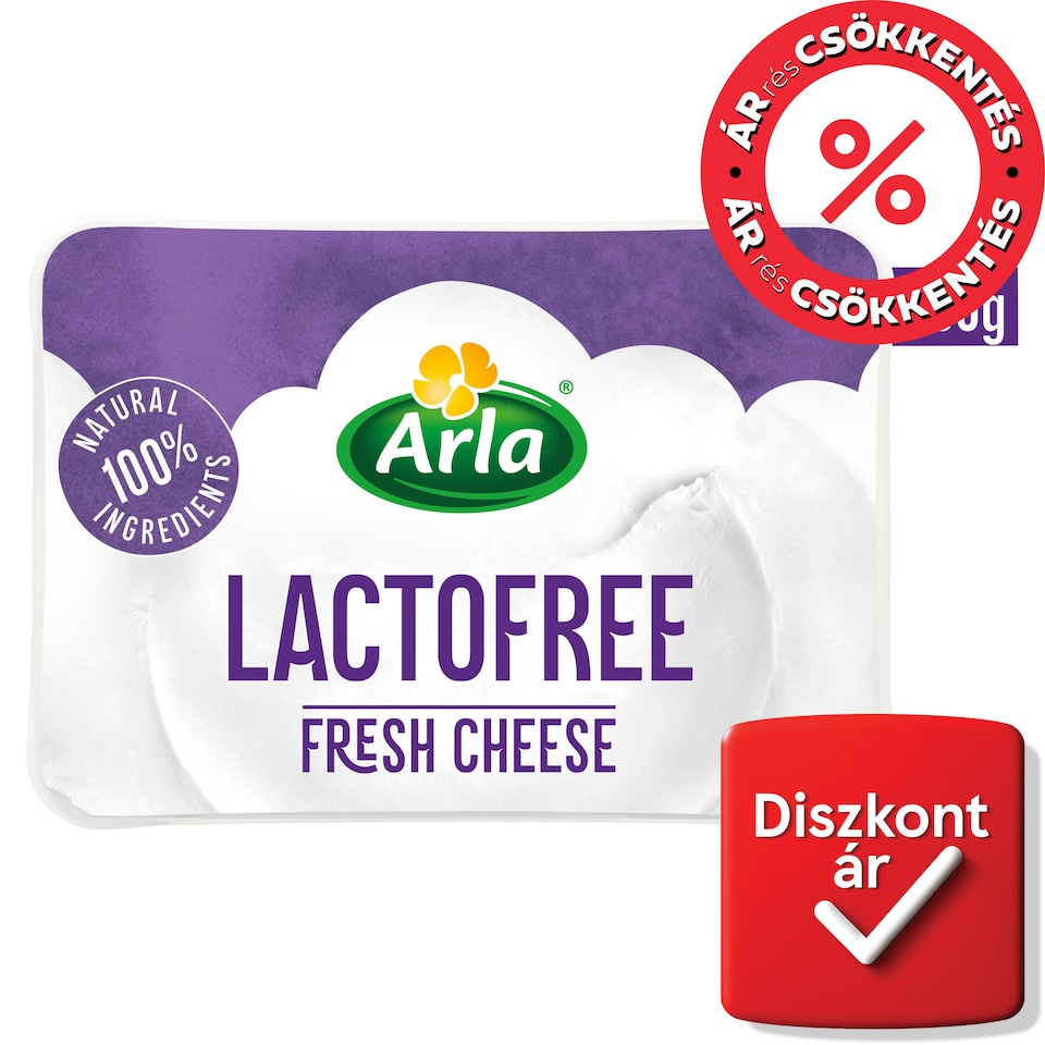 Arla friss zsíros laktózmentes krémsajt 200 g  1. kép