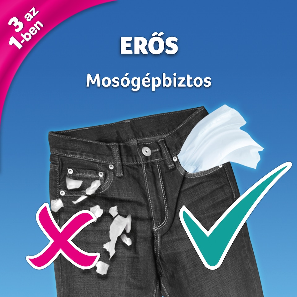 Zewa Softis Energizing Moments illatosított papír zsebkendő 4 rétegű 10 x 9 db  1. kép