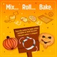 image 3 of Dr. Oetker Halloween Pumpkin & Skull Biscuit Decorating Kit 484g 