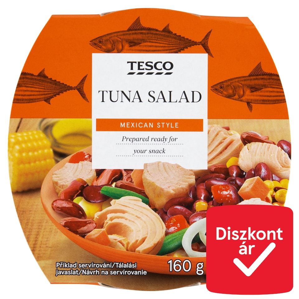 Tesco mexikói stílusú tonhalsaláta 160 g