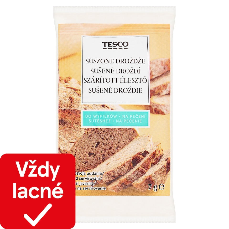 Tesco Sušené droždie 5 x 7 g