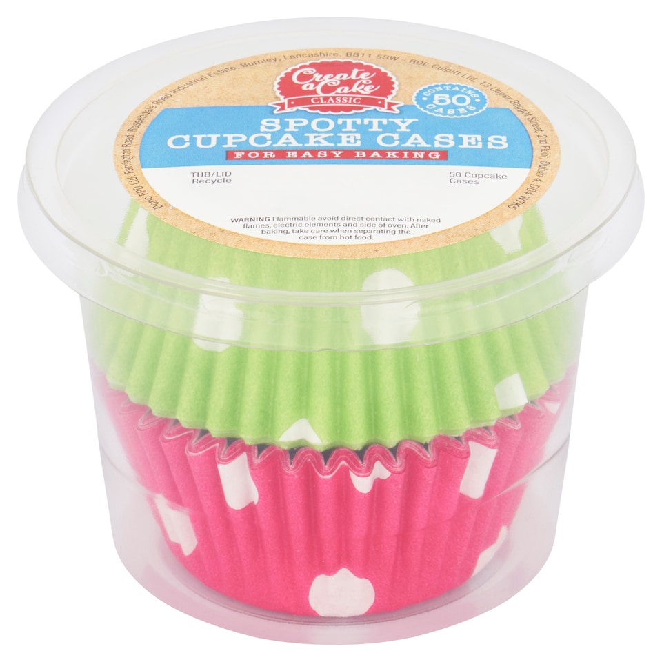 Create A Cake Spotty Cupcake Cases 50