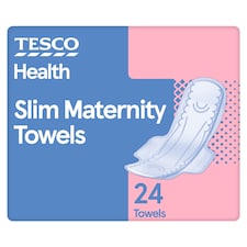 Tesco Slim Maternity Towels 24 Pack