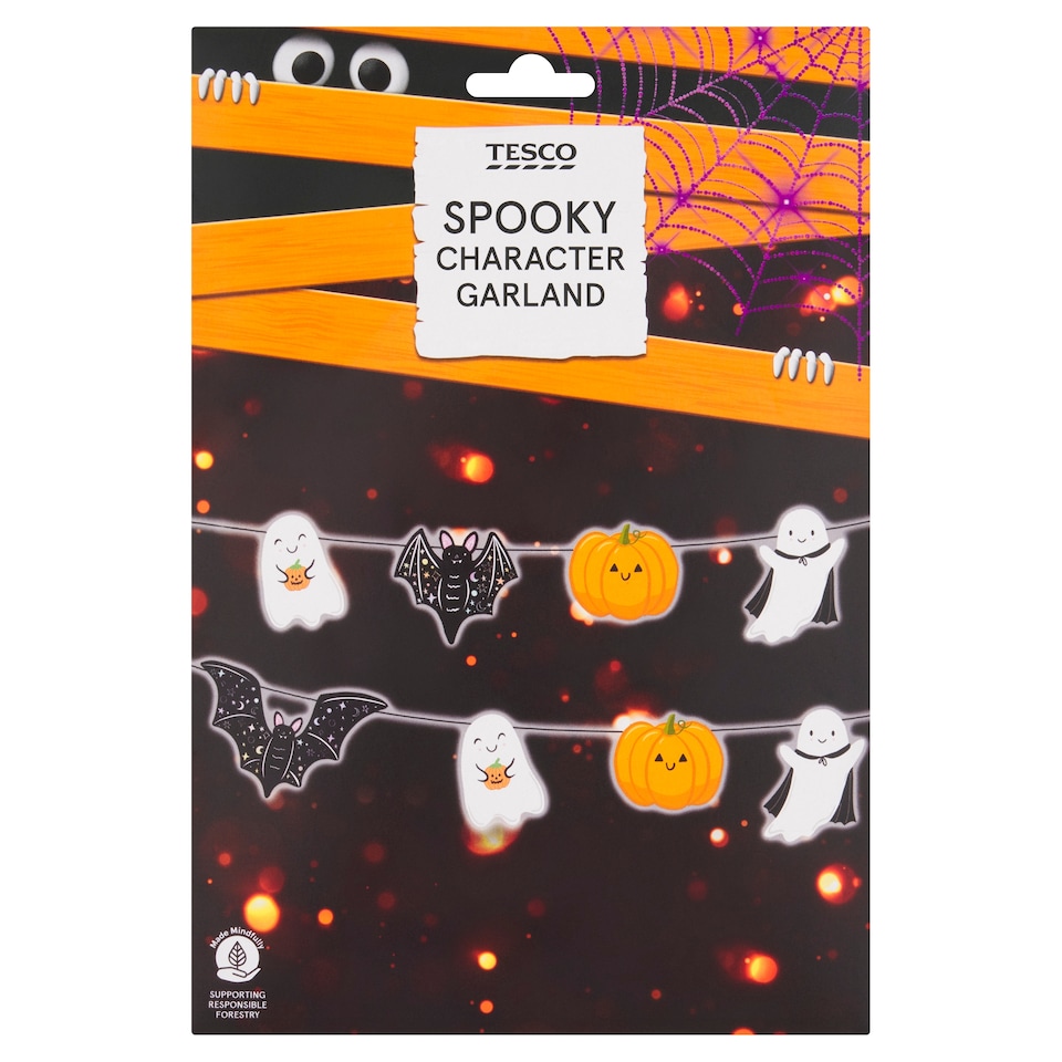 Tesco Halloween Character Paper Garland
