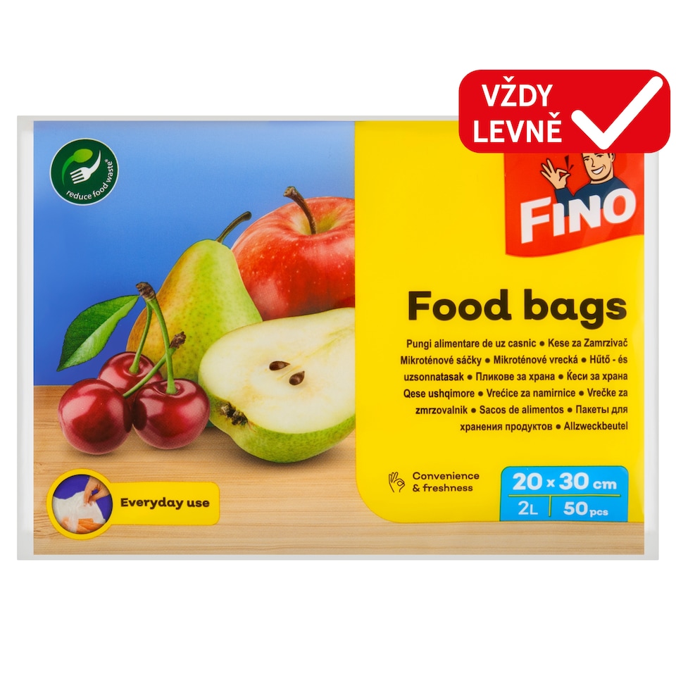 Obrázek 1 pro produkt Fino Mikroténové sáčky 20 x 30 cm 2l 50 ks