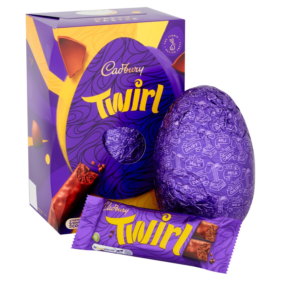 image 1 of Cadbury Twirl Chocolate Easter Egg 198g
