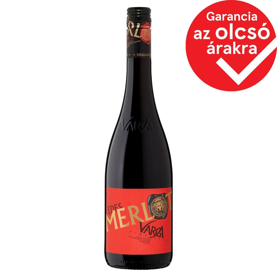 Varga Merlot édes vörösbor 0,75 l