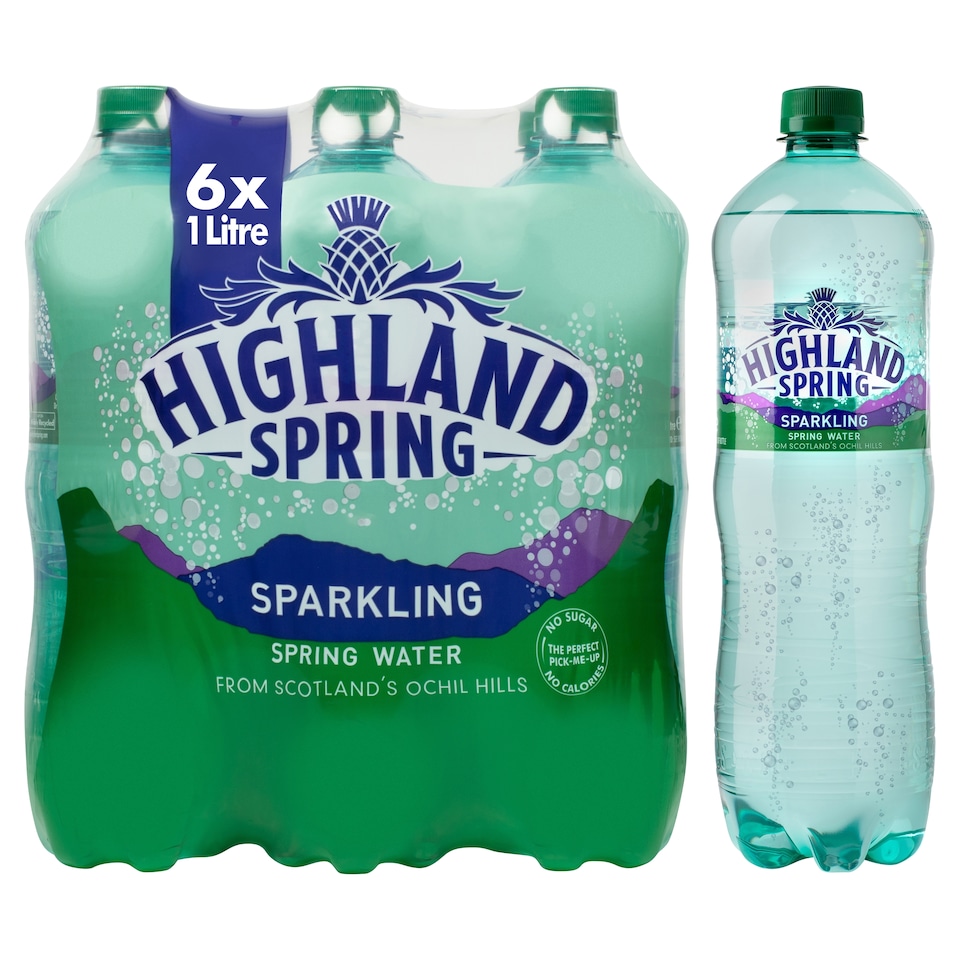 image 1 of Highland Spring Sparkling Water 6 X 1L