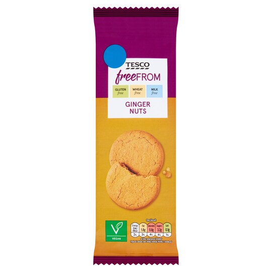 Tesco Free From Ginger Nuts 180G Tesco Groceries