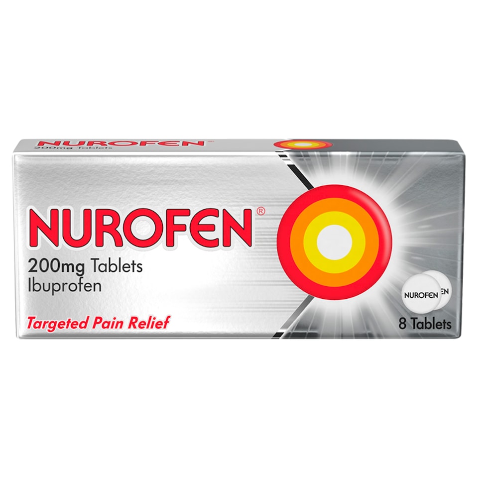image 1 of Nurofen Targeted Pain Relief Ibuprofen 200mg Tablets 8s