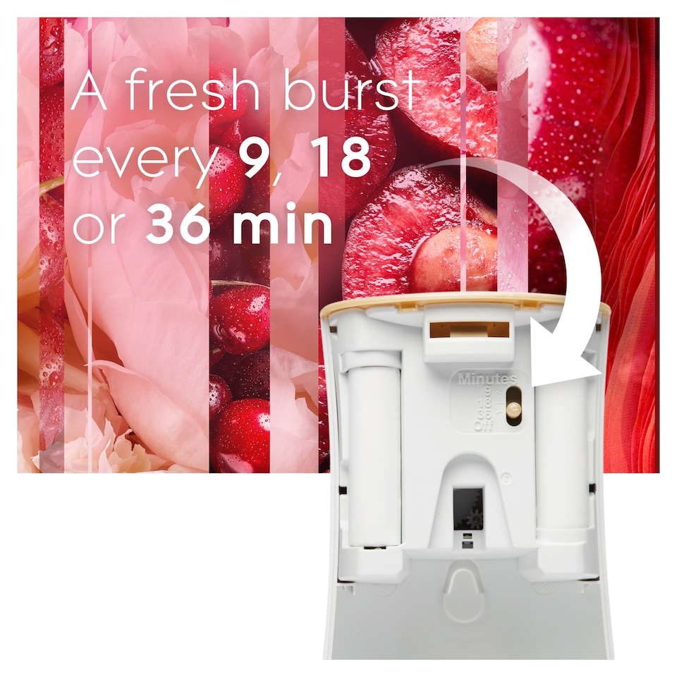 image 1 of Glade Automatic Spray Holder and Refill Frosted Floral Cherries 269ml